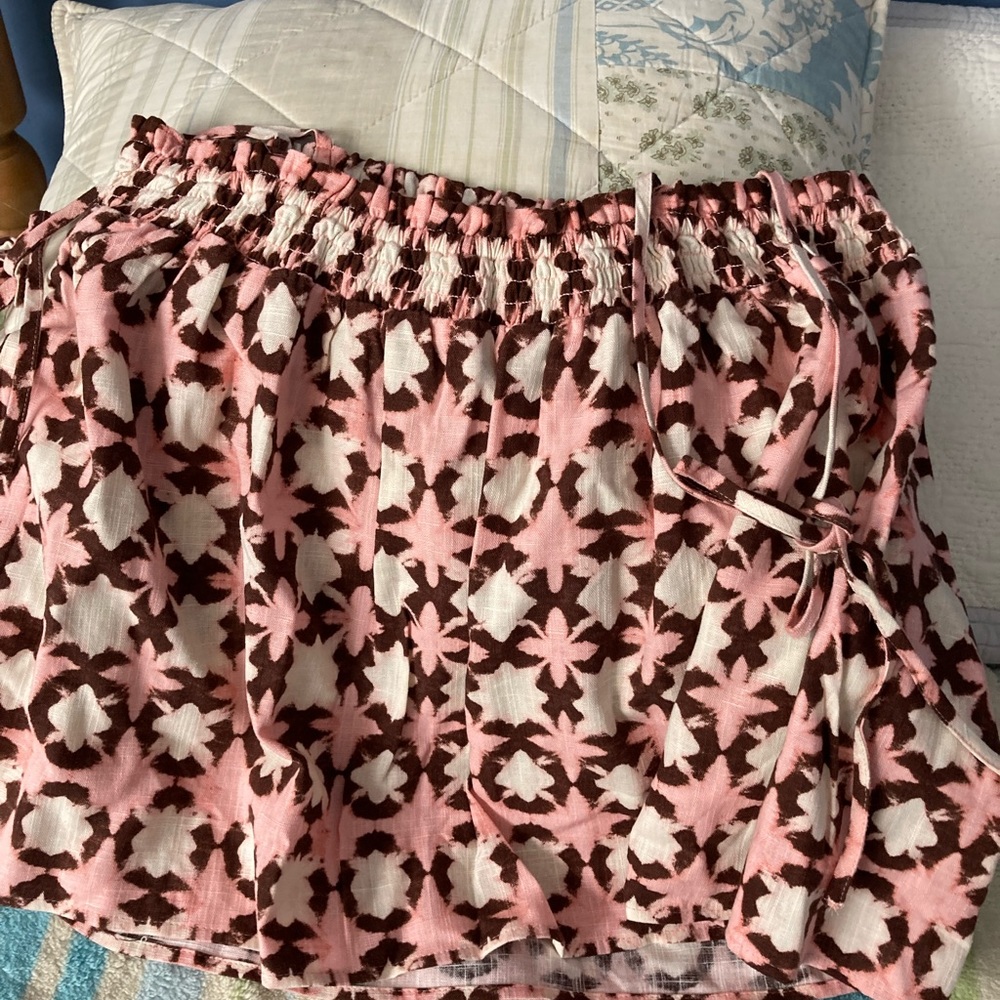 NWT szMP smocked shoulder tie top - Picture 5 of 6